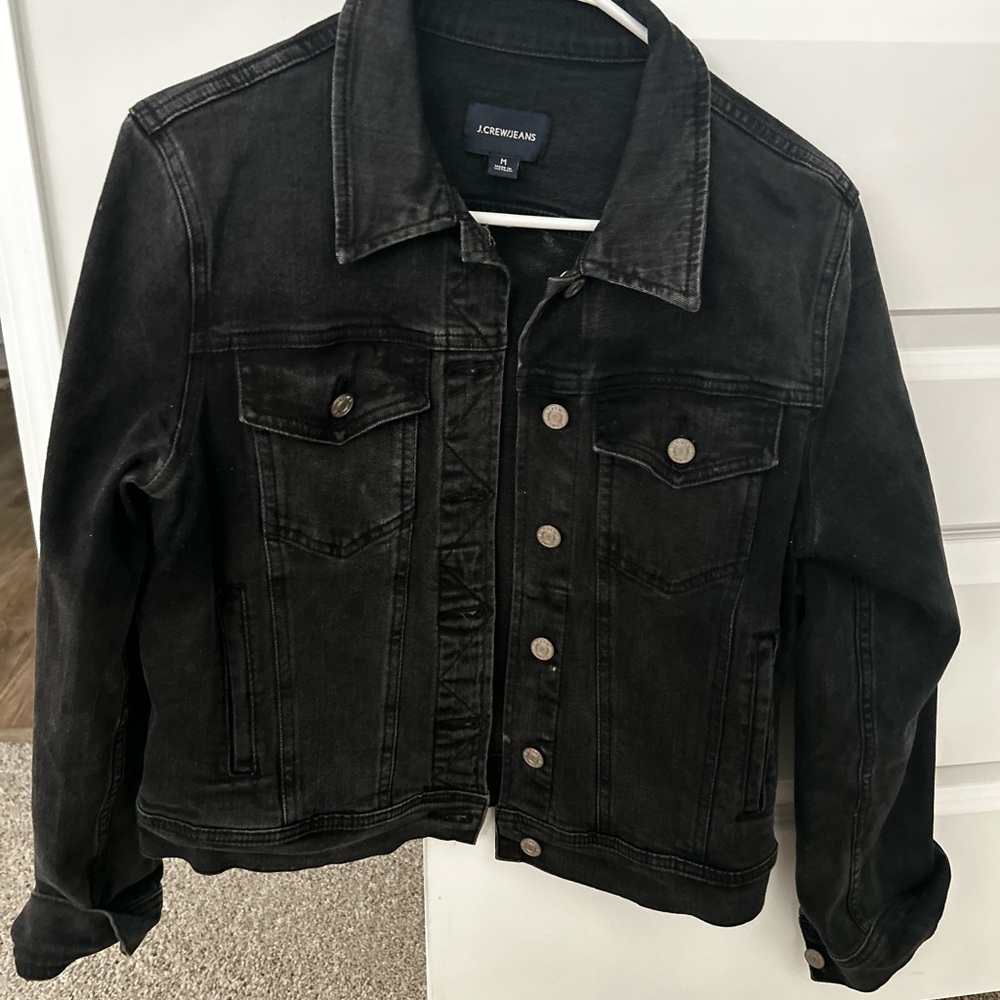 JCrew Black Denim Jacket